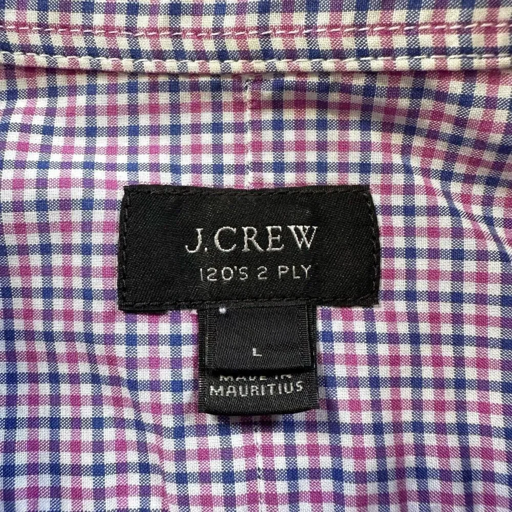 🔃J. Crew Plaid Checkered Long Sleeve Button Down Dress Shirt